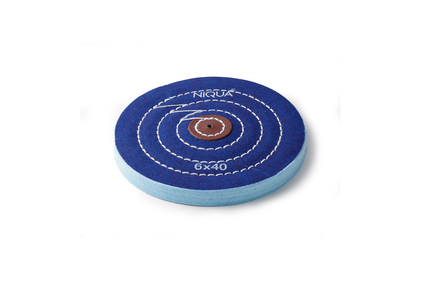 06 202 640 NIQUA® spazzola circolare tessuto - blu 6 x 40