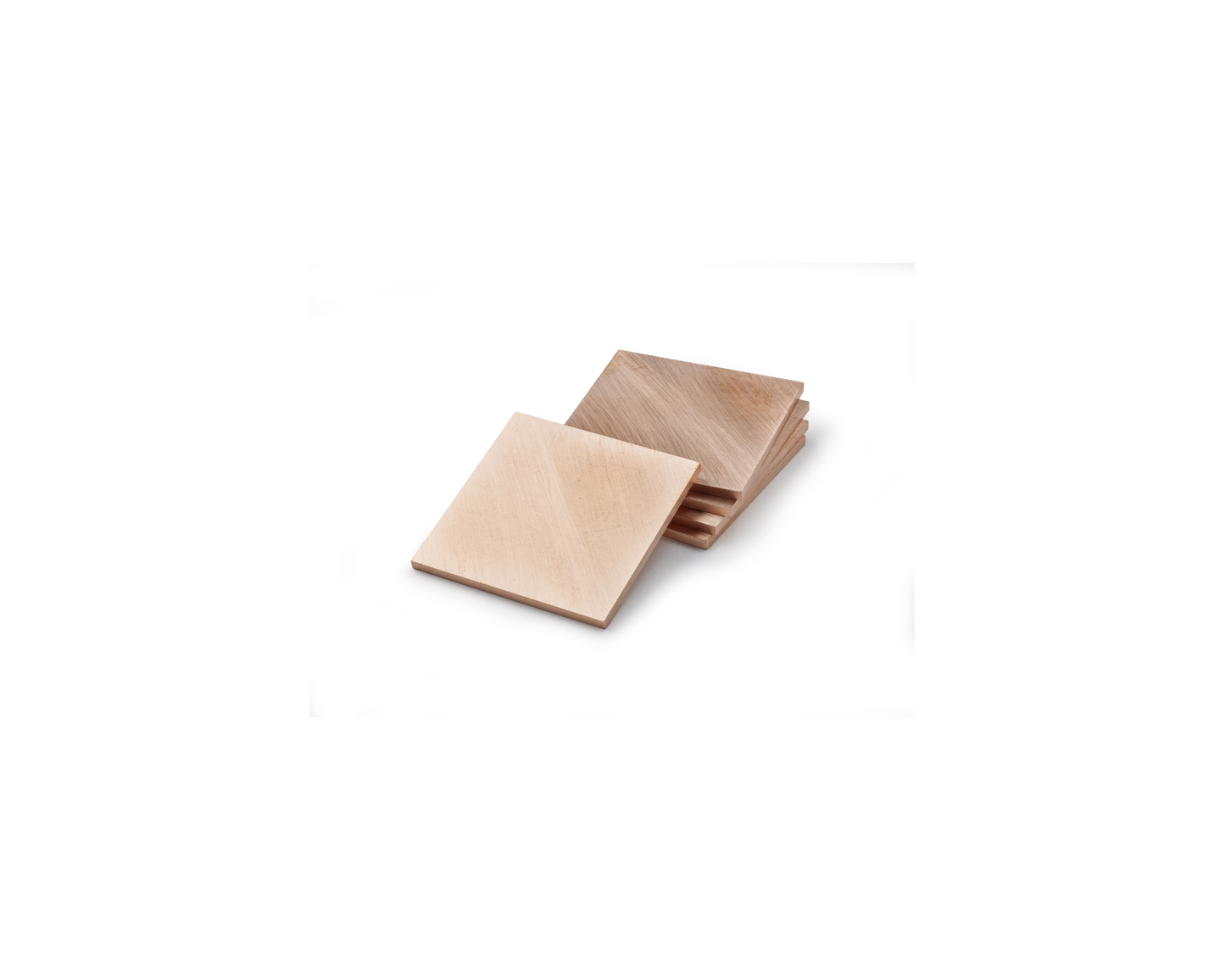 08 200 004 NIQUA® Piastrine da Esercizio in Bronzo Fosforoso - 40 x 40 mm