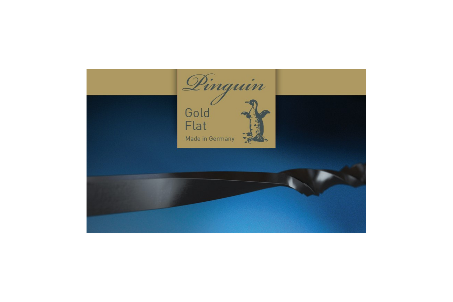 51 015 PINGUIN GOLD FLAT – Lame da traforo a spirale con estremità piatte per tagli flessibili