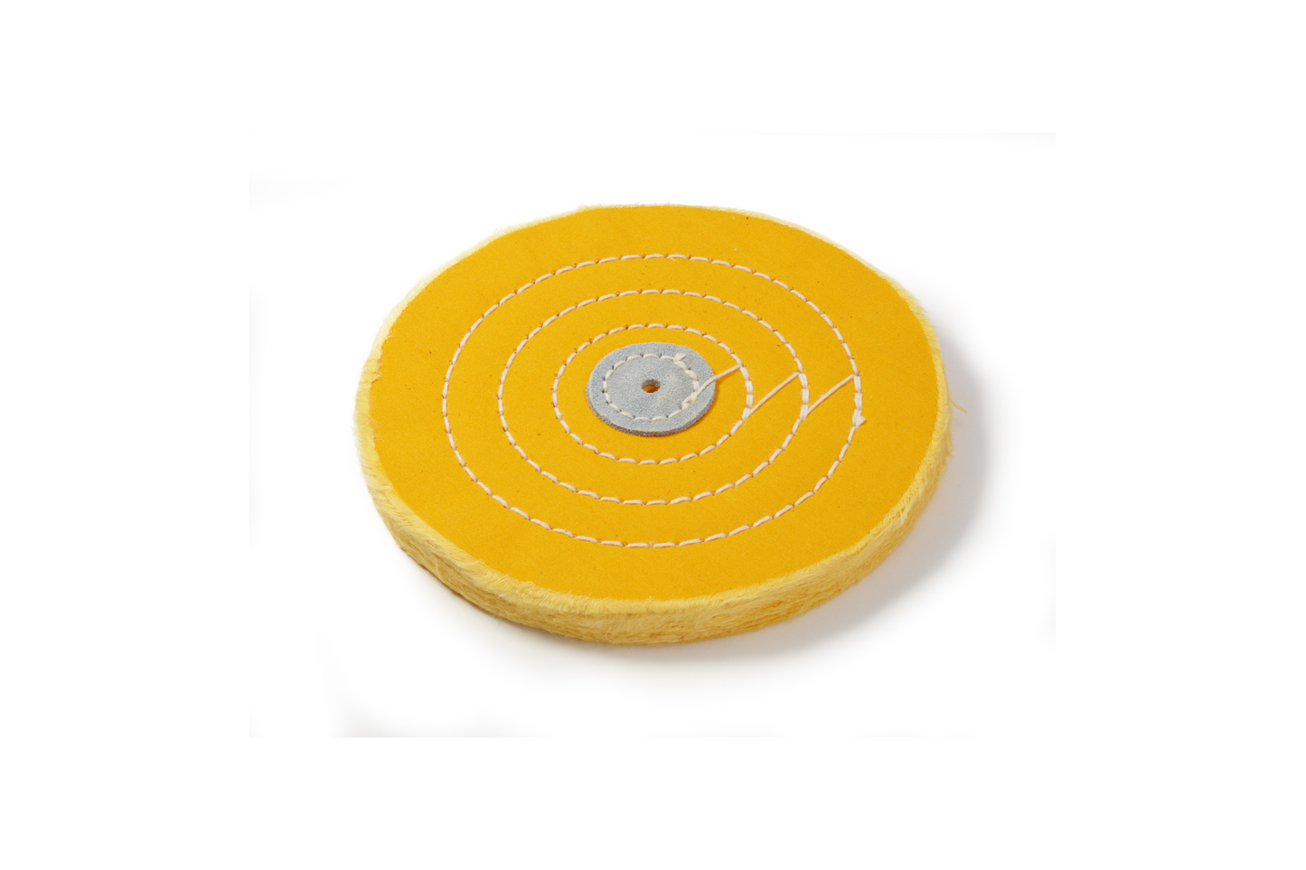 05 047 150 NIQUA® Spazzola circolare di cotone "BUFF" gialla mm 150x35