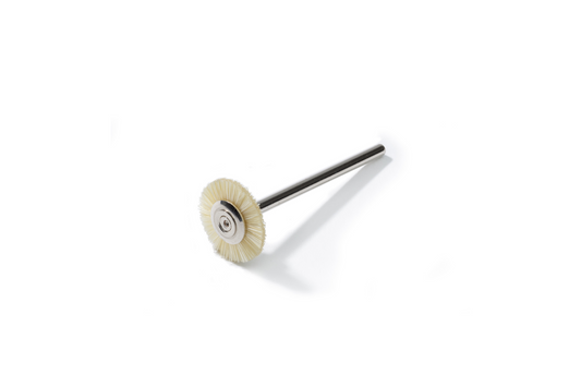 05 081 014 NIQUA Spazzola setola bianca Ø 14mm con gambo