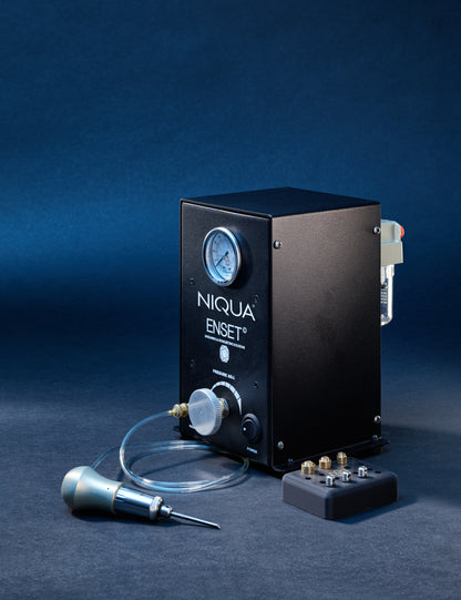 NIQUA Enset Compact con Manipolo "The Rocket" – Sistema Pneumatico Professionale Completo per Incisione
