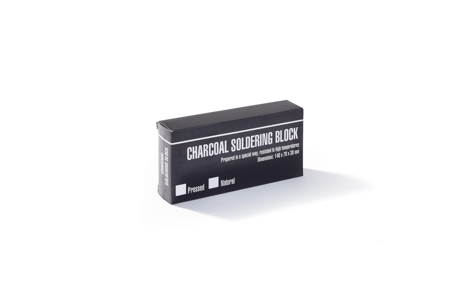 12 071 000 Blocco per saldatura NIQUA in carbone pressato - 140x70x25mm