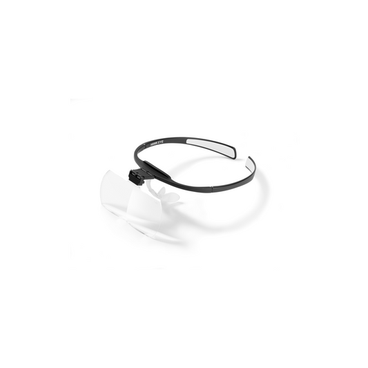 16 000 023 Occhiali "HEAD LOUPE" standard con lente 2x - neri