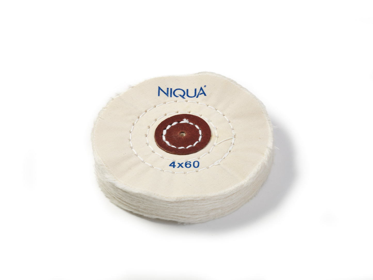 06 201 560 NIQUA® pazzole circolare tessuto - bianco 5 x 60