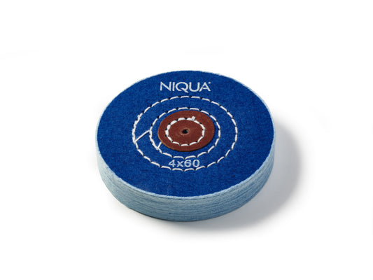 06 202 460 NIQUA® spazzola circolare tessuto - blu 4 x 60