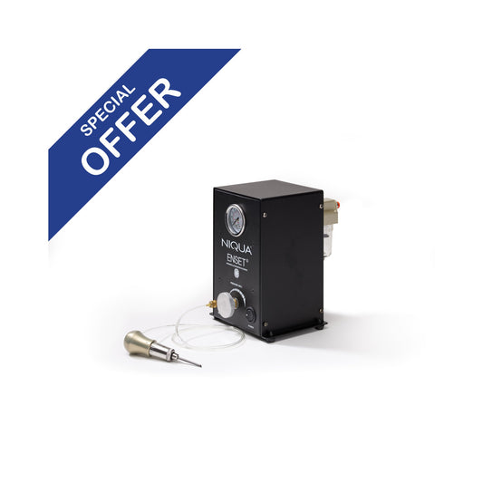NIQUA Enset Compact con Manipolo "The Rocket" – Sistema Pneumatico Professionale Completo per Incisione