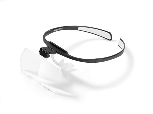 16 000 023 Occhiali "HEAD LOUPE" standard con lente 2x NERI